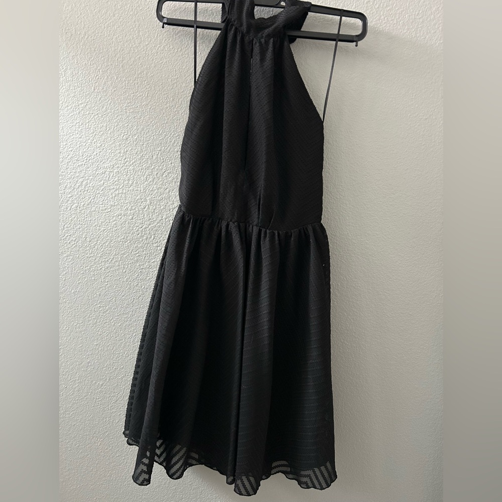 NWT H&M Black Halter neck Open Back Sleeveless Dress Size 4